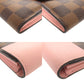 LOUIS VUITTON Long Wallet Purse N64447 Damier canvas Magnolia Damier Portefeuille Clapton Women Used Authentic