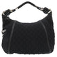GUCCI Shoulder Bag Nylon black GG logo one belt fringe bamboo horsebit hobo bag unisex(Unisex) Used Authentic