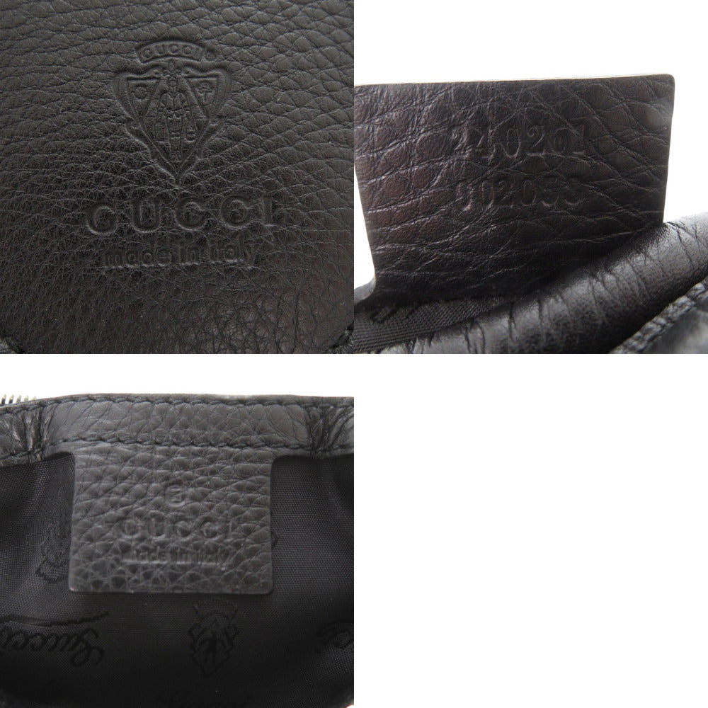 GUCCI Shoulder Bag Nylon black GG logo one belt fringe bamboo horsebit hobo bag unisex(Unisex) Used Authentic