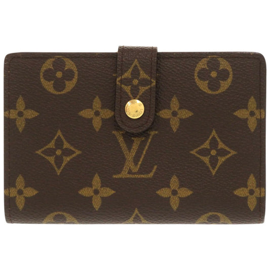 LOUIS VUITTON Bifold Wallet M61663 Monogram canvas Brown Monogram Porto Monnaie Viennois Women Used Authentic