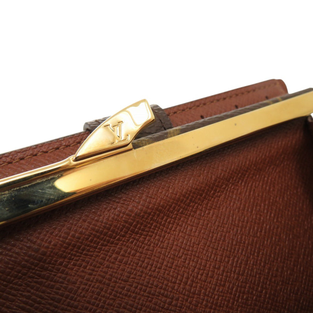 LOUIS VUITTON Bifold Wallet M61663 Monogram canvas Brown Monogram Porto Monnaie Viennois Women Used Authentic