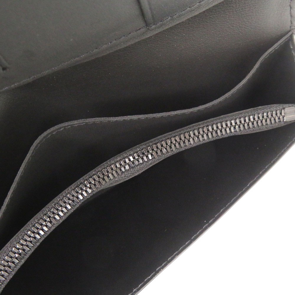 LOUIS VUITTON Long Wallet Purse M62900 leather Noir Monogram shadow Portefeuille Braza mens Used Authentic