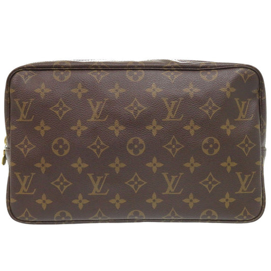 LOUIS VUITTON business bag M47522 Monogram canvas Brown Monogram Truth Cracking Ty 28 mens Used Authentic