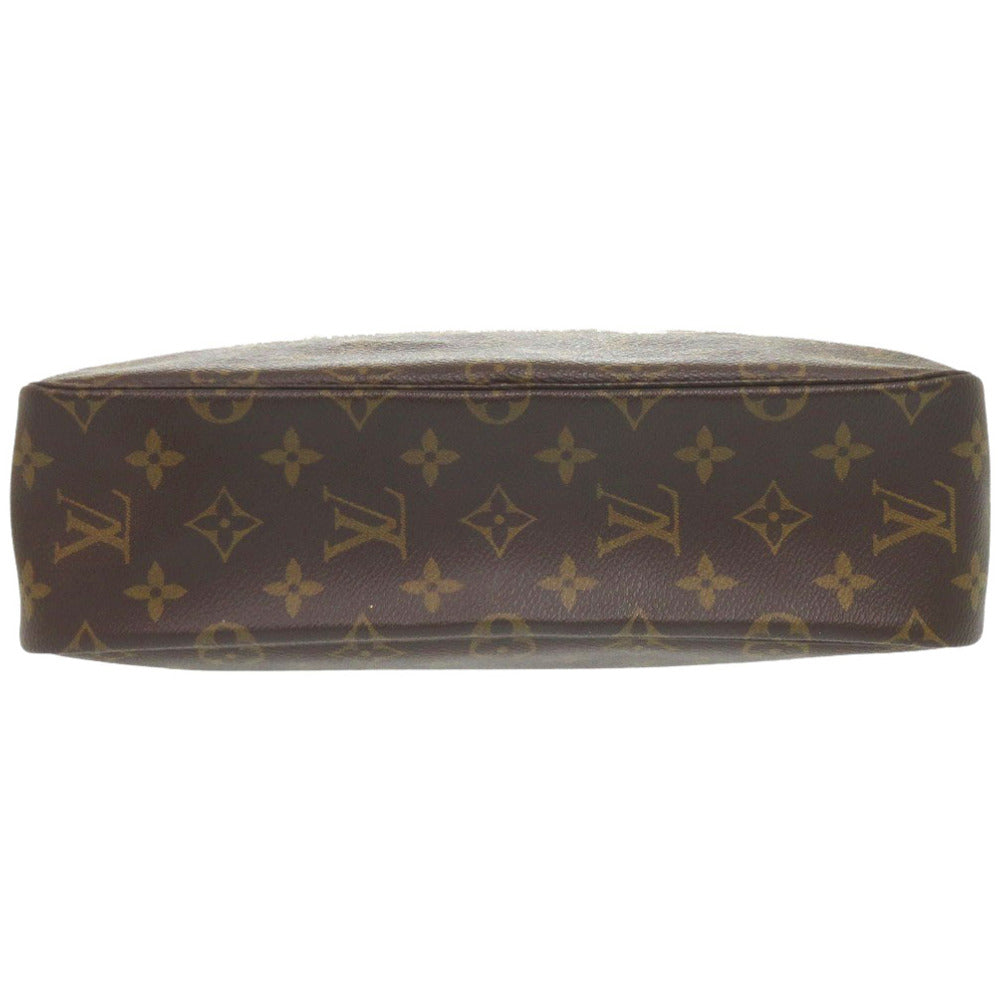 LOUIS VUITTON business bag M47522 Monogram canvas Brown Monogram Truth Cracking Ty 28 mens Used Authentic