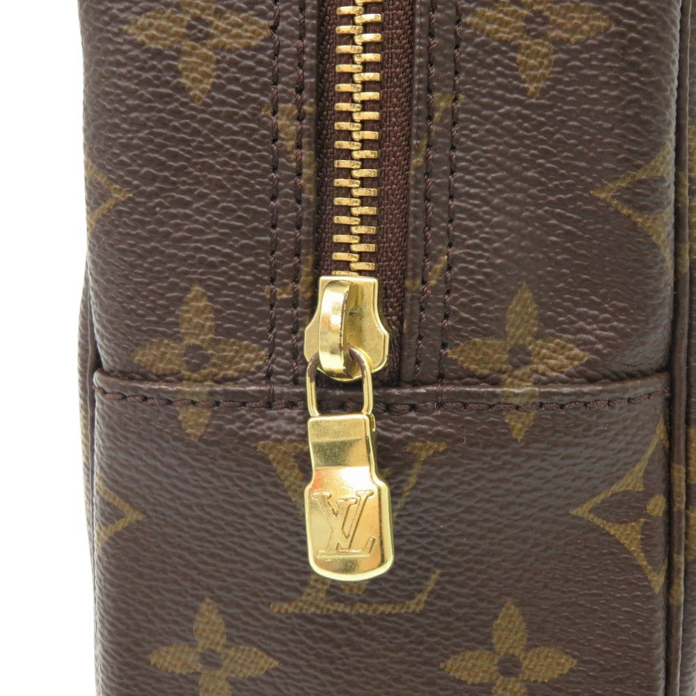 LOUIS VUITTON business bag M47522 Monogram canvas Brown Monogram Truth Cracking Ty 28 mens Used Authentic