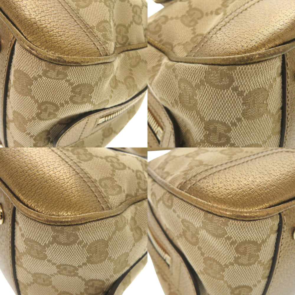 GUCCI Handbag 161720 GG canvas beige Princess Mini Boston Duffel bag Women Used Authentic