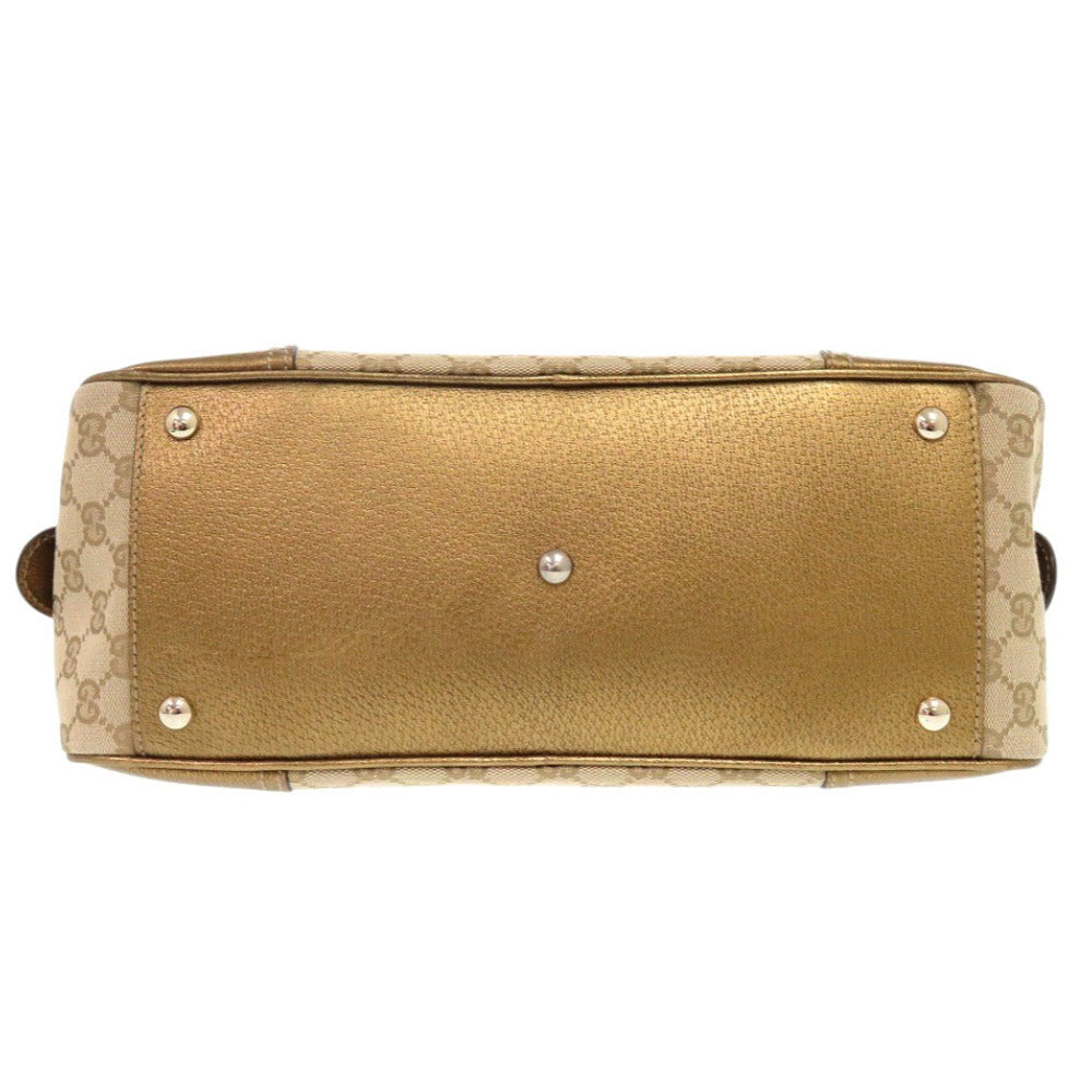 GUCCI Handbag 161720 GG canvas beige Princess Mini Boston Duffel bag Women Used Authentic
