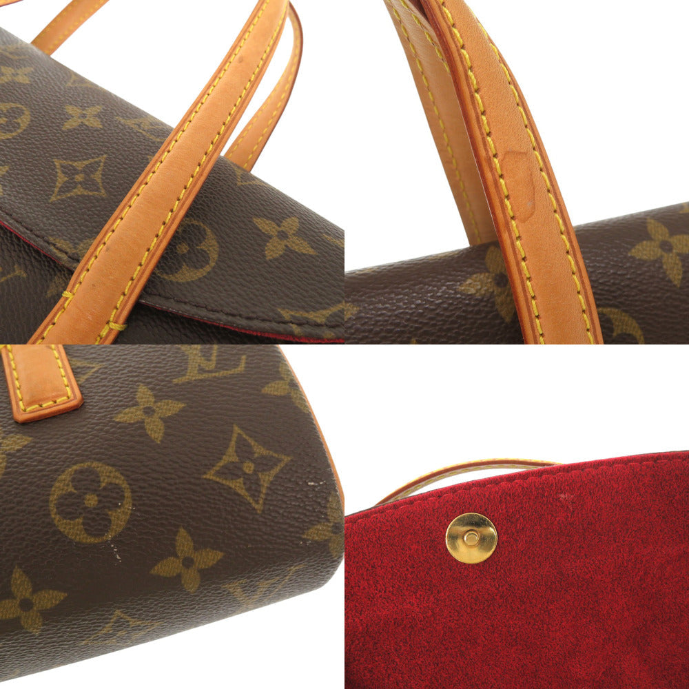 LOUIS VUITTON Handbag M51902 Monogram canvas Brown Monogram Sonatine Women Used Authentic