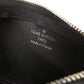 LOUIS VUITTON Coin case N60155 Damier Grafitto Canvas black Damier Graphite Pochette Cre mens Used Authentic