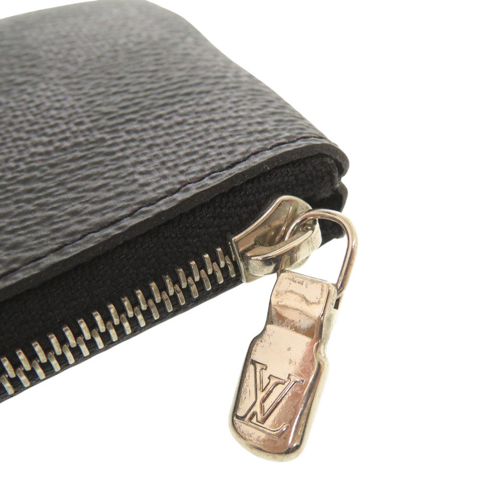 LOUIS VUITTON Coin case N60155 Damier Grafitto Canvas black Damier Graphite Pochette Cre mens Used Authentic