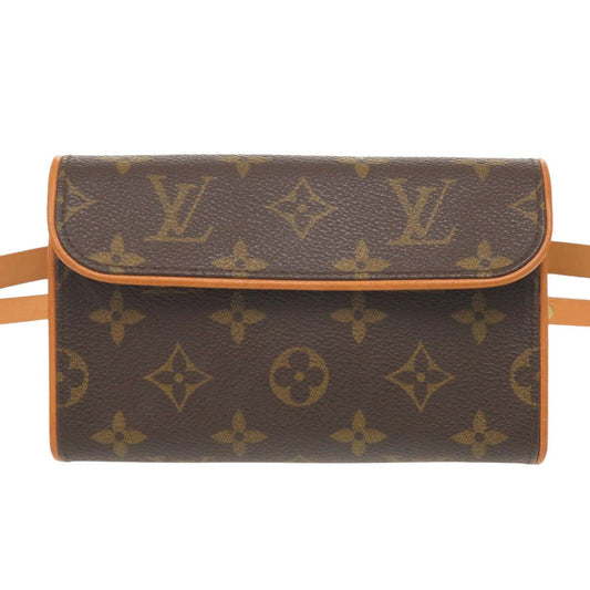 LOUIS VUITTON Waist bag M51855 Monogram canvas Brown Monogram Pochette Florentine Women Used Authentic