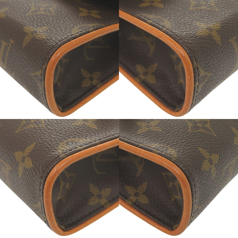 LOUIS VUITTON Waist bag M51855 Monogram canvas Brown Monogram Pochette Florentine Women Used Authentic