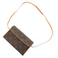 LOUIS VUITTON Waist bag M51855 Monogram canvas Brown Monogram Pochette Florentine Women Used Authentic
