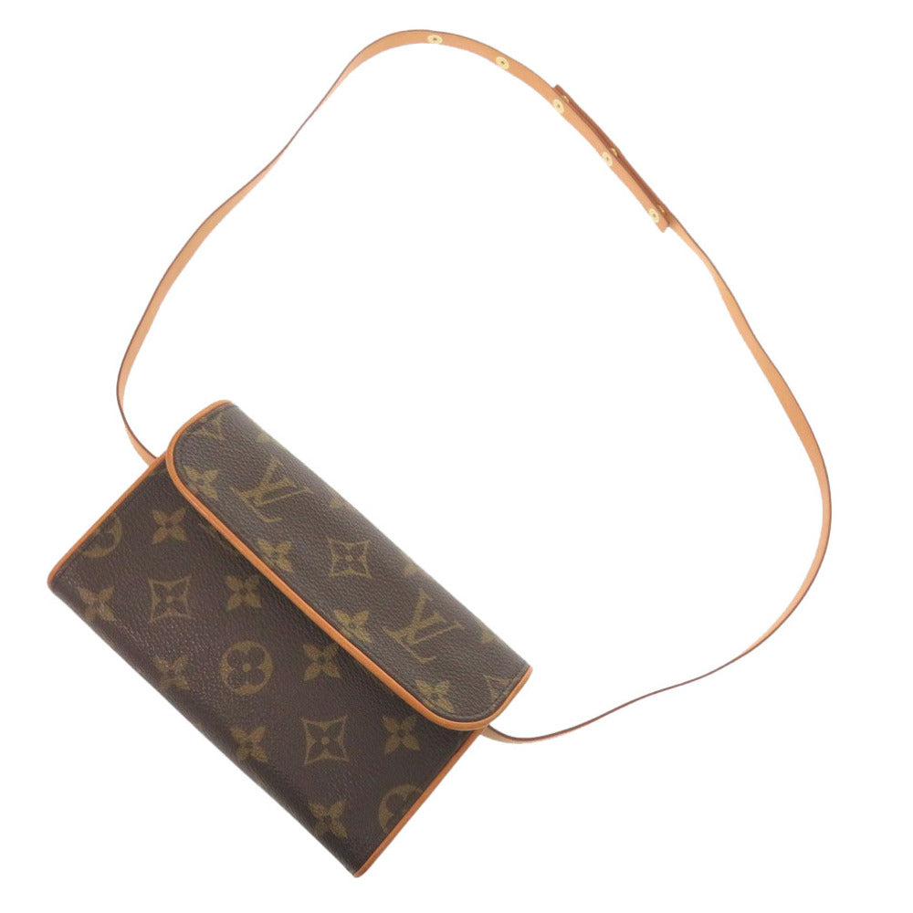 LOUIS VUITTON Waist bag M51855 Monogram canvas Brown Monogram Pochette Florentine Women Used Authentic