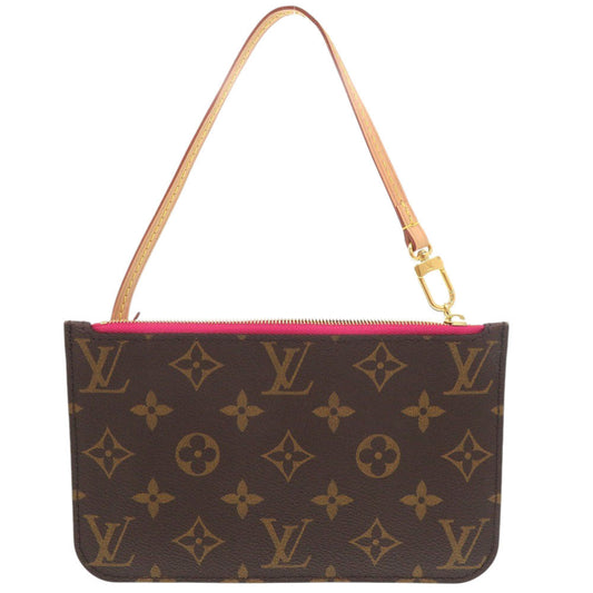 LOUIS VUITTON Pouch M41245 PVC Brown Monogram Neverfull Pouch for PM