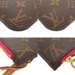 LOUIS VUITTON Pouch M41245 PVC Brown Monogram Neverfull Pouch for PM
