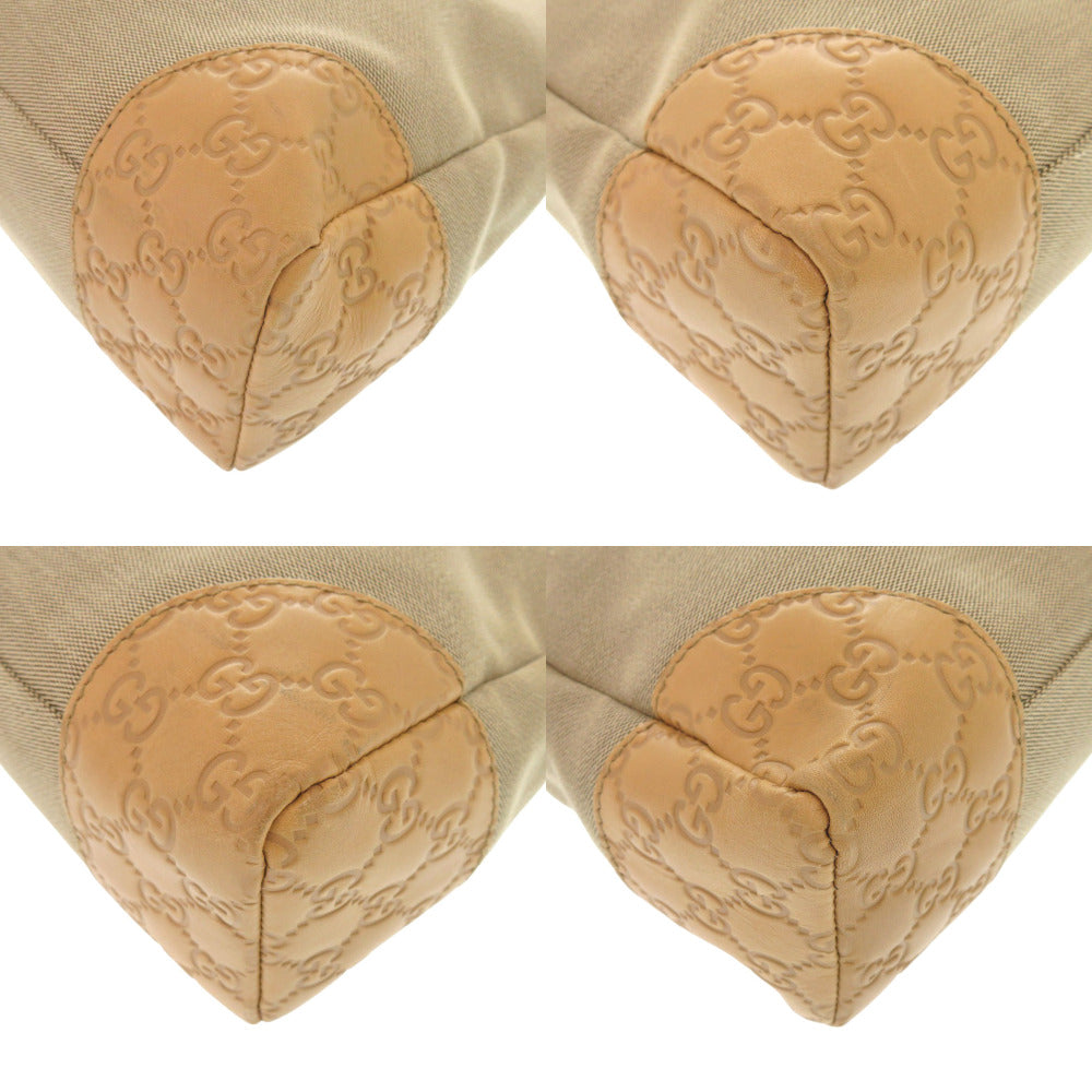 GUCCI Shoulder Bag 257301 canvas beige Women Used Authentic