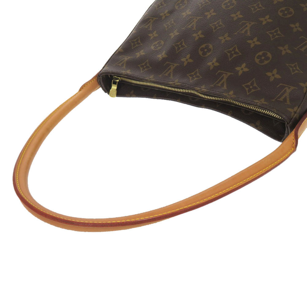LOUIS VUITTON Shoulder Bag M51145 Monogram canvas Brown Monogram LoopingGM Women Used Authentic