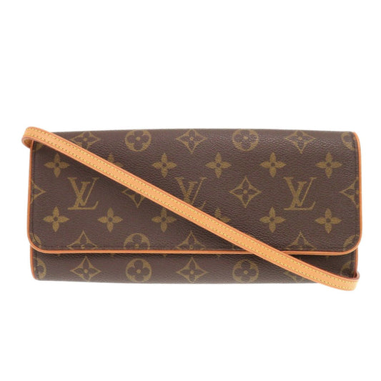 LOUIS VUITTON Shoulder Bag M51852 Monogram canvas Brown Monogram Pochette Twin GM