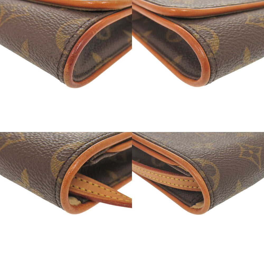 LOUIS VUITTON Shoulder Bag M51852 Monogram canvas Brown Monogram Pochette Twin GM