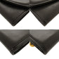 CHANEL Bifold Wallet lambskin black COCO Mark Women Used Authentic