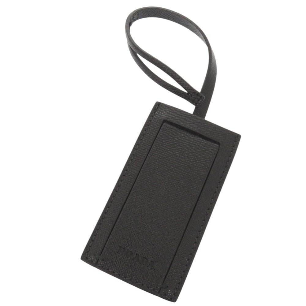 PRADA Coin case Leather, Metal Navy Robot charm with key ring unisex(Unisex) Used Authentic