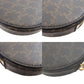 CELINE Coin case PVC black Triomphe Women Used Authentic