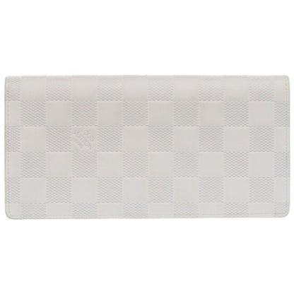LOUIS VUITTON Long Wallet Purse N60335 Damier Anfini white Damier Portefeuille Braza mens Used Authentic
