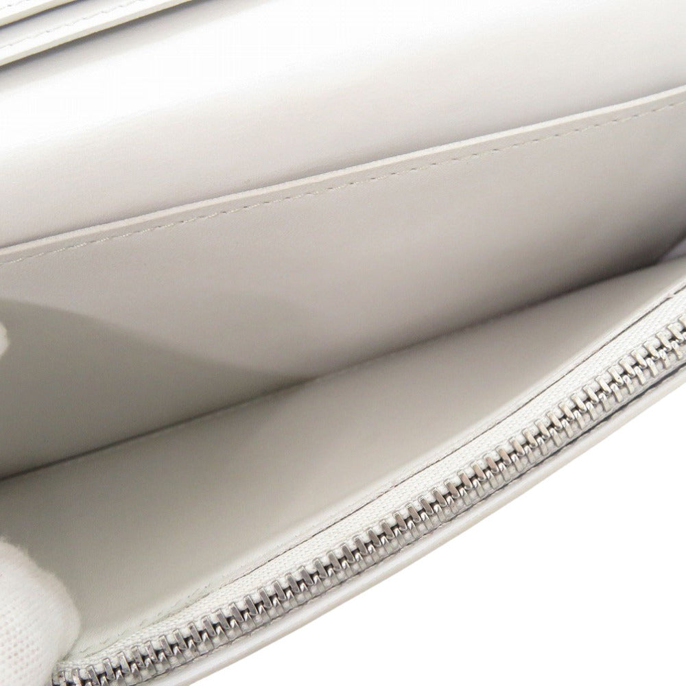 LOUIS VUITTON Long Wallet Purse N60335 Damier Anfini white Damier Portefeuille Braza mens Used Authentic