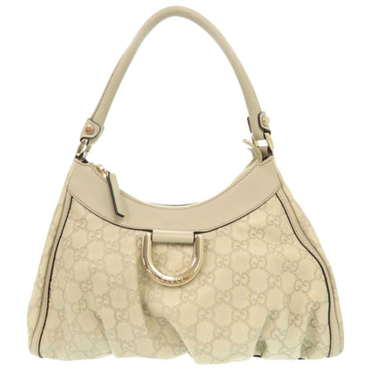 GUCCI Shoulder Bag 190525 leather Ivory One Shoulder Bag Gucci Shima Abbey Women Used Authentic