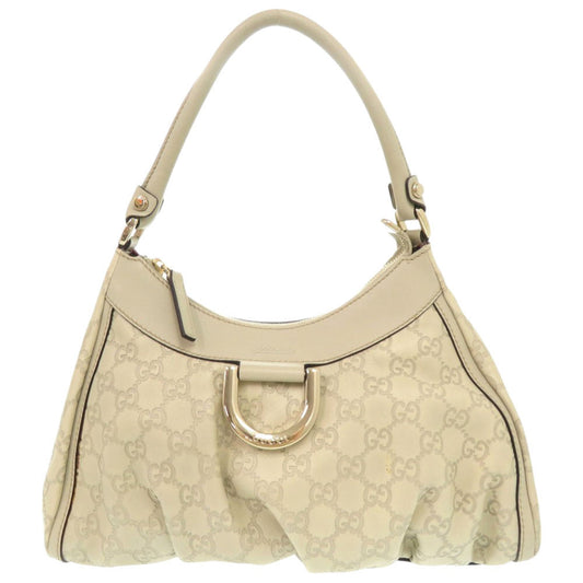 GUCCI Shoulder Bag 190525 leather Ivory One Shoulder Bag Gucci Shima Abbey Women Used Authentic