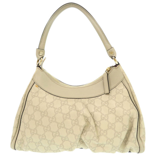 GUCCI Shoulder Bag 190525 leather Ivory One Shoulder Bag Gucci Shima Abbey Women Used Authentic