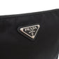 PRADA Clutch bag 2NE789 Nylon, Leather black Triangle logo unisex(Unisex) Used Authentic