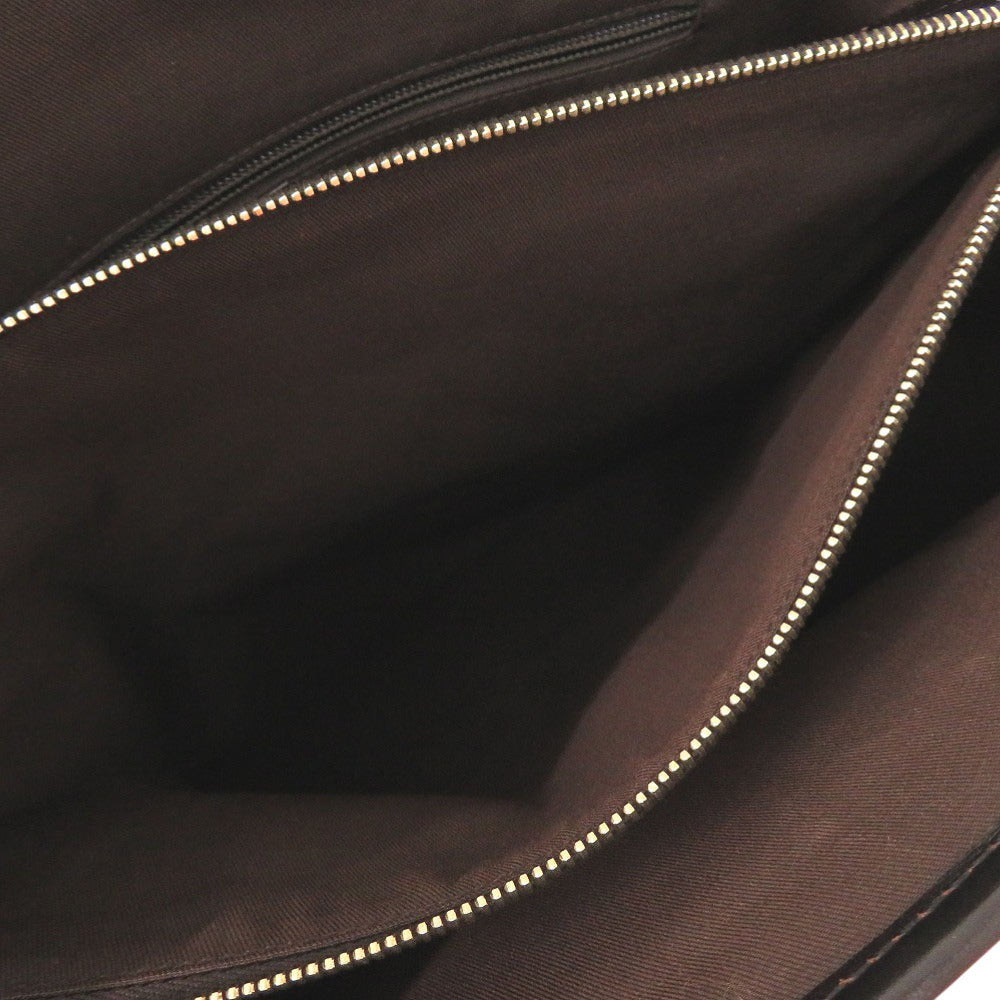 GUCCI Tote Bag 223668 leather Dark brown Diamante mens Used Authentic