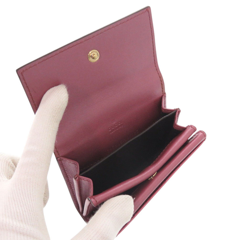 GUCCI Coin case 295385 456085 Patent leather pink Micro Guccisima