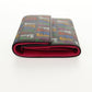 FENDI Zucca Canvas T rifold Wallet Multicolor Gold