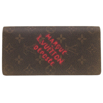 LOUIS VUITTON Long Wallet Purse M11706 Coated canvas Brown Long Wallet Bi-fold Wallet Monogram Dust Portefeuille Brother mens Used Authentic
