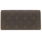 LOUIS VUITTON Long Wallet Purse M11706 Coated canvas Brown Long Wallet Bi-fold Wallet Monogram Dust Portefeuille Brother mens Used Authentic