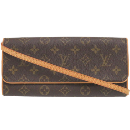 LOUIS VUITTON Shoulder Bag M51852 Monogram canvas Brown Monogram Pochette Twin GM Women Used Authentic