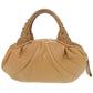 FENDI Handbag leather beige Spy Bag Zucca Pattern