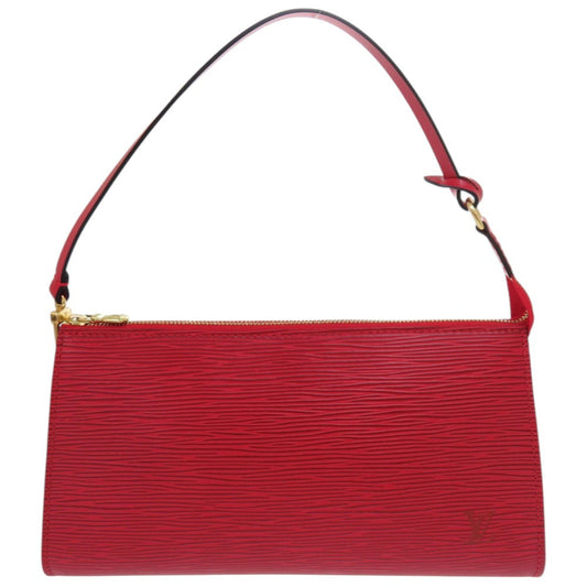 LOUIS VUITTON Pouch M52947 Epi Leather Castilian red Epi Pochette Accessory Pouch Women Used Authentic