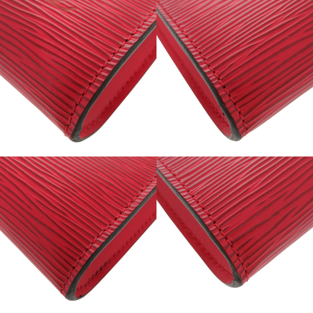 LOUIS VUITTON Pouch M52947 Epi Leather Castilian red Epi Pochette Accessory Pouch Women Used Authentic