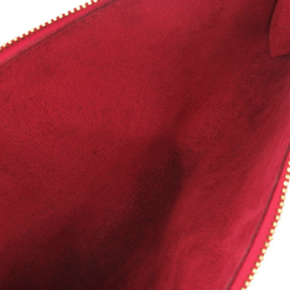 LOUIS VUITTON Pouch M52947 Epi Leather Castilian red Epi Pochette Accessory Pouch Women Used Authentic