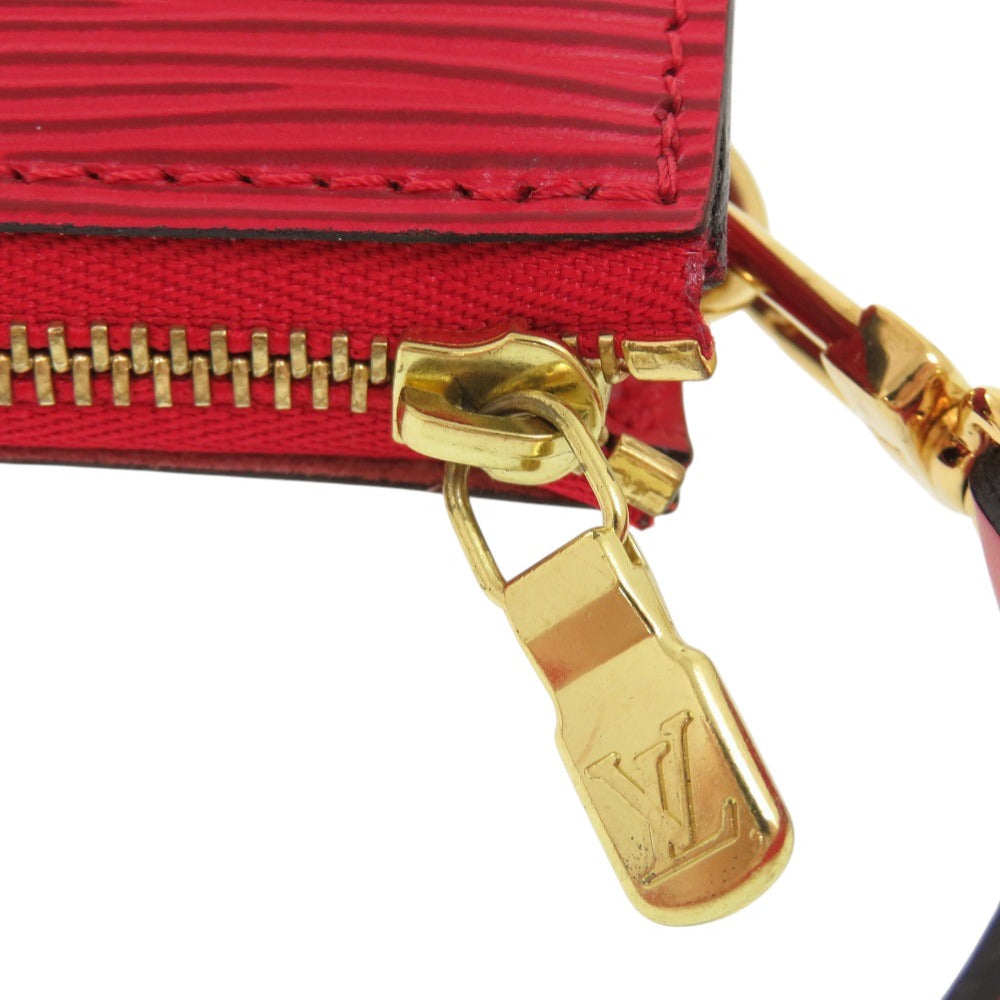 LOUIS VUITTON Pouch M52947 Epi Leather Castilian red Epi Pochette Accessory Pouch Women Used Authentic