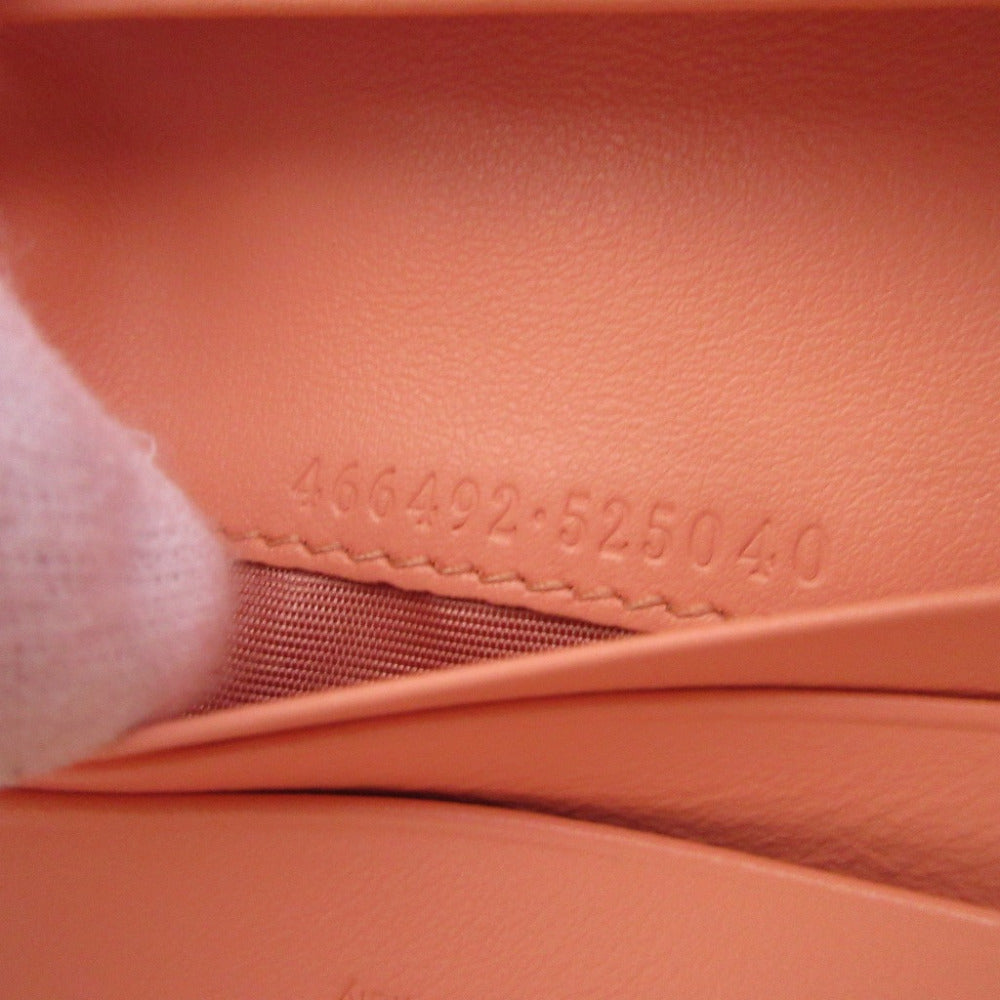 GUCCI Bifold Wallet 466492 leather pink GG Marmont