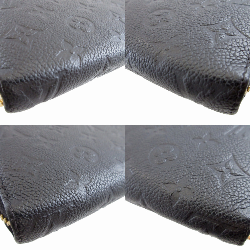 LOUIS VUITTON Long Wallet Purse M61864 Monogram Ann Platt black Monogram Ann Platt Zippy wallet