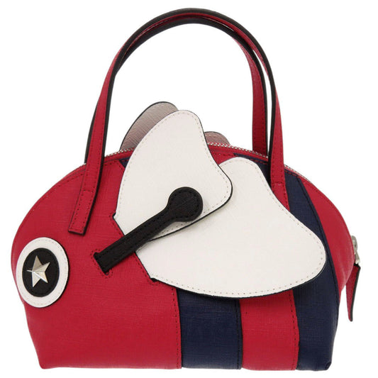 GUCCI Handbag 432695 leather Red Chilled license Women Used Authentic