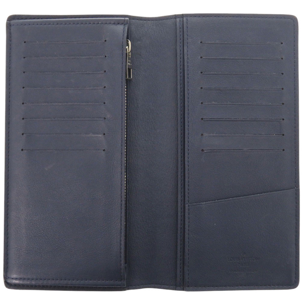 LOUIS VUITTON Long Wallet Purse M58818 leather Ocan Portefeuille Braza mens Used Authentic