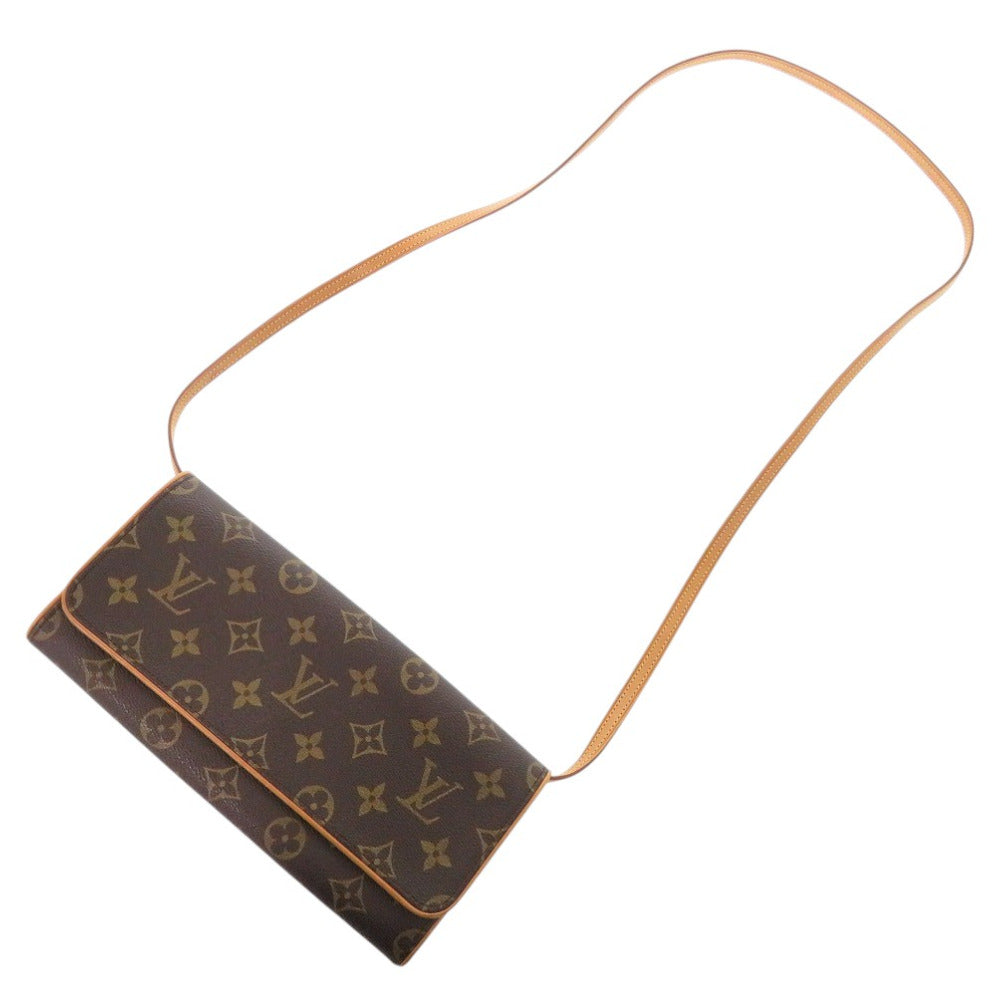 LOUIS VUITTON Shoulder Bag M51852 Monogram canvas Brown Monogram Pochette Twin GM