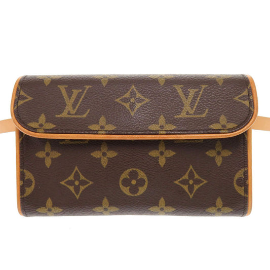 LOUIS VUITTON Waist bag M51855 Monogram canvas Brown Monogram Pochette Florentine Women Used Authentic
